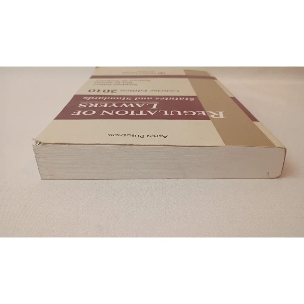 Regulation of Lawyers : Statutes and Standards, Concise Edition 2010 by Roy...